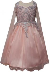 GIRLS DRESSY DRESS (0515747) BLUSH